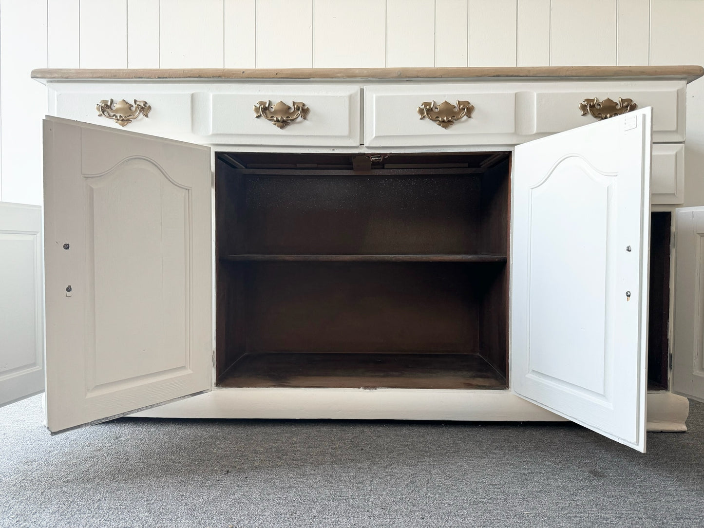 Farmhouse White Buffet/Sideboard