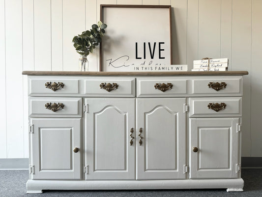 Farmhouse White Buffet/Sideboard