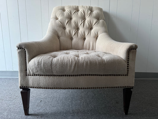 Cream Tufted Chair