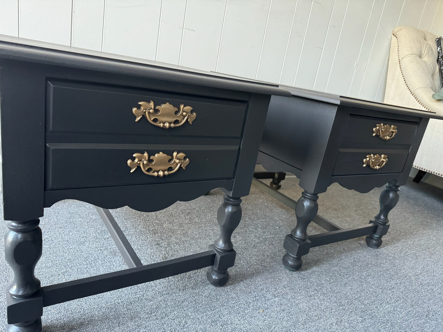 Pair of Black nightstands