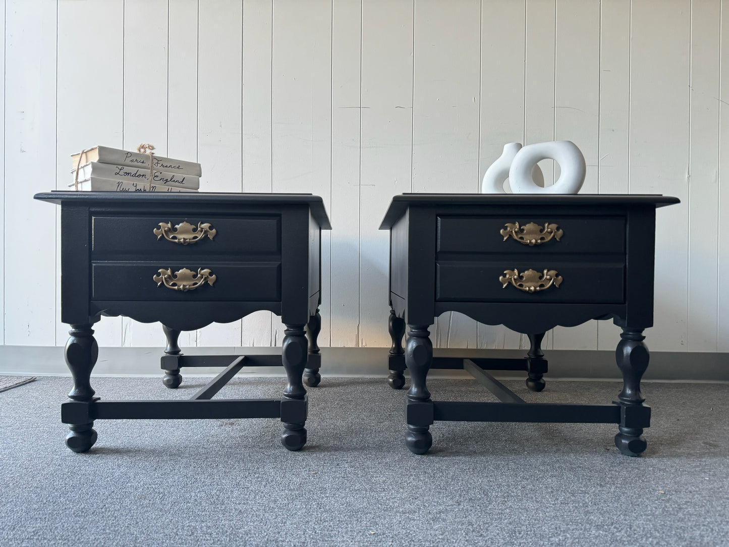 Pair of Black nightstands