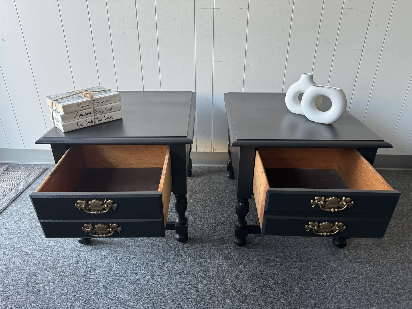 Pair of Black nightstands