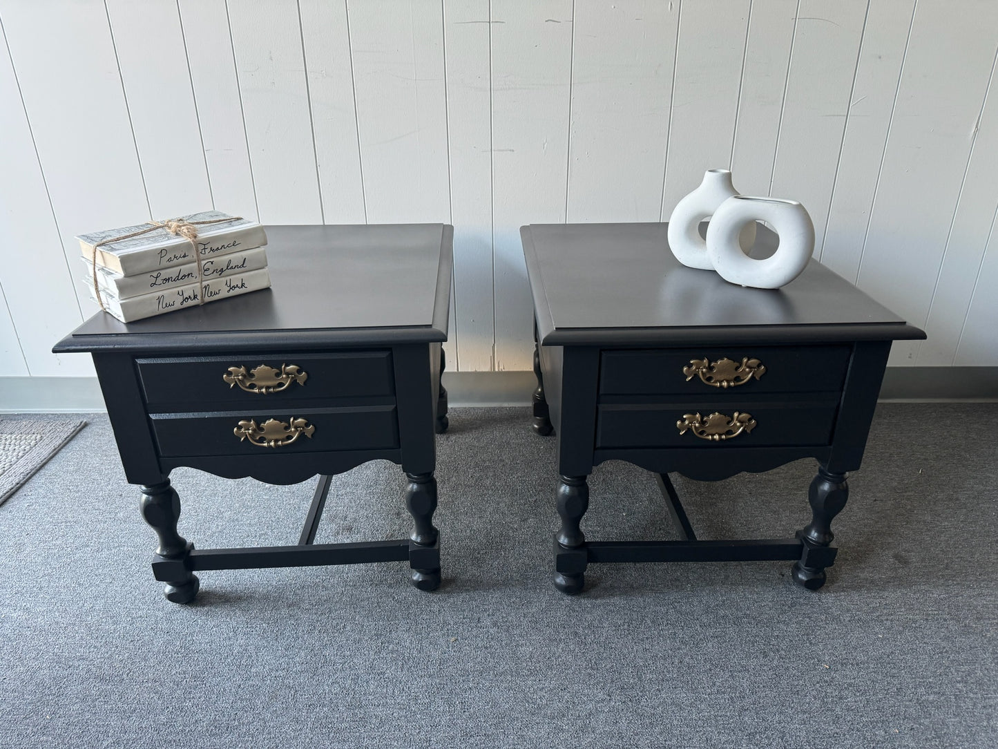 Pair of Black nightstands