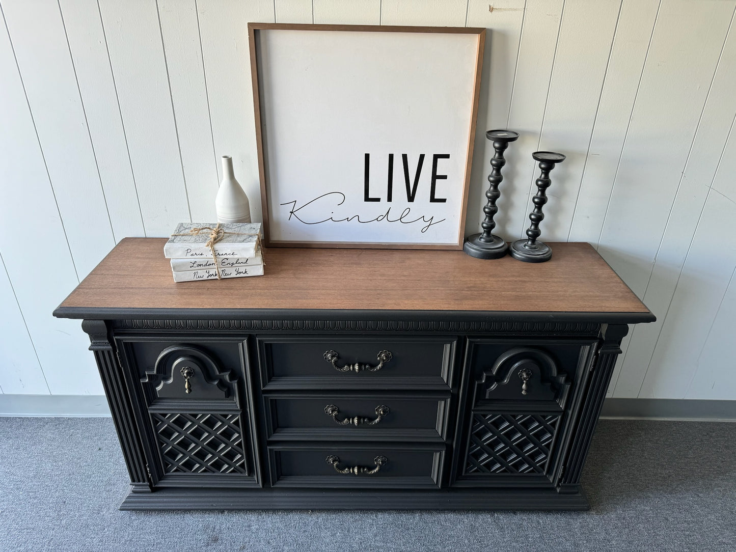 Black Stained Top Buffet