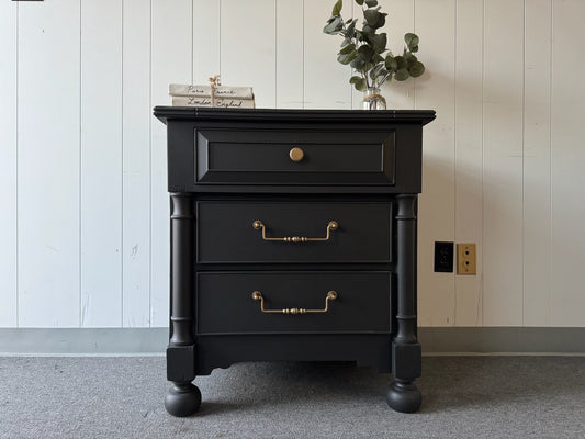 Black Large Night Stand