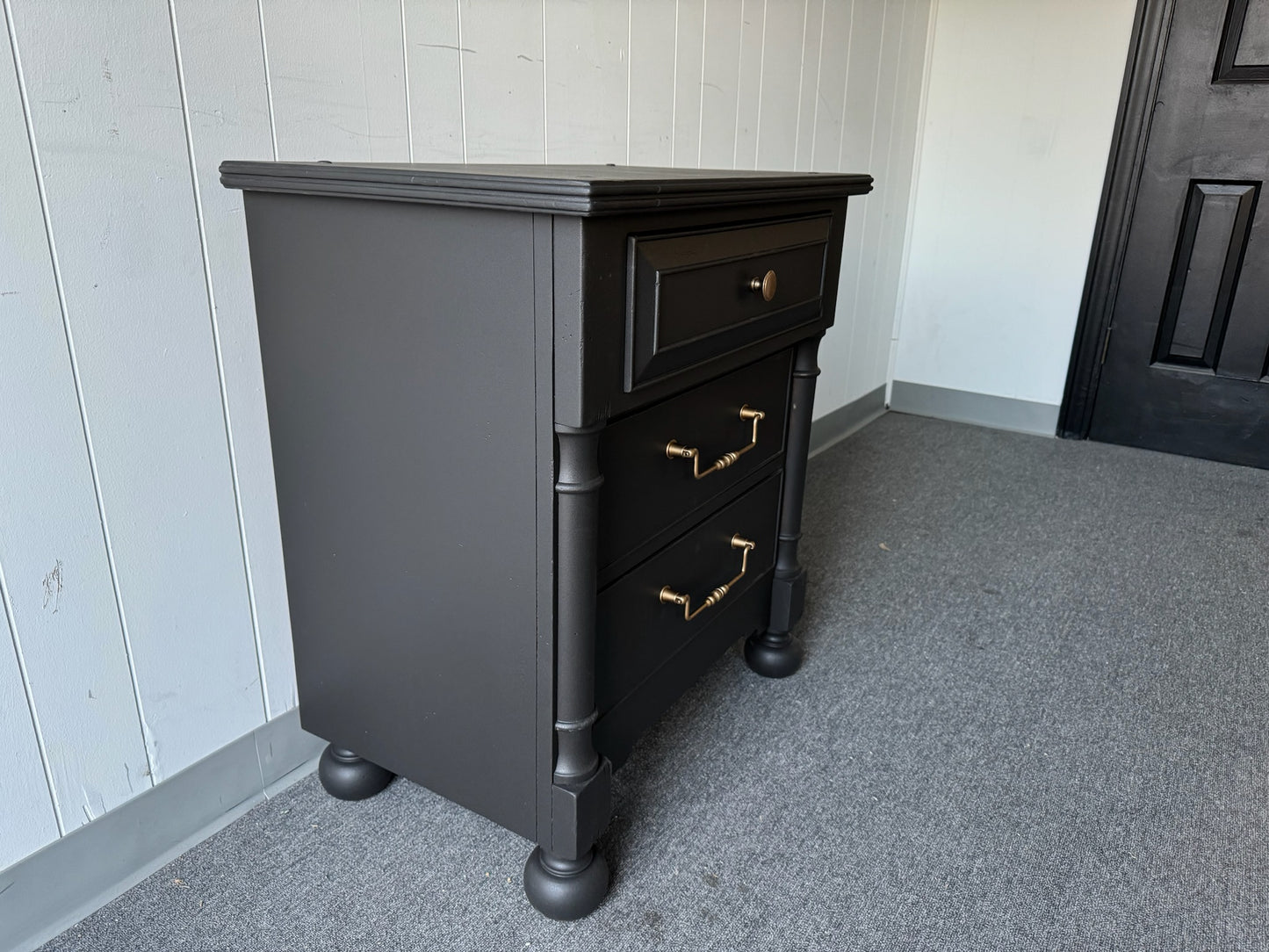 Black Large Night Stand
