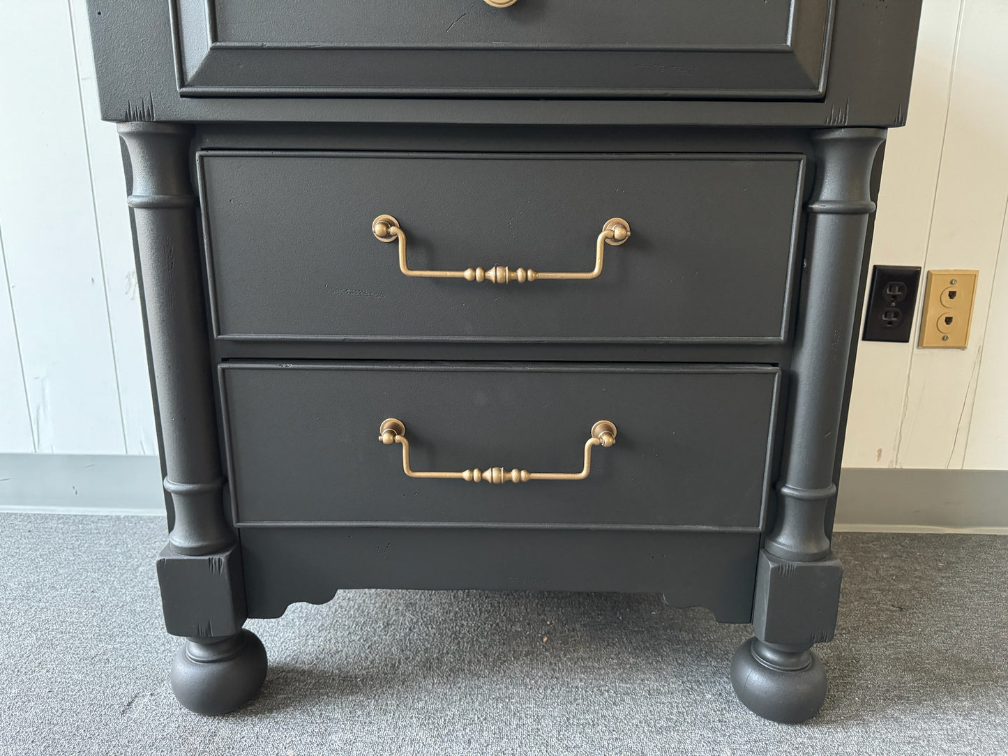 Black Large Night Stand