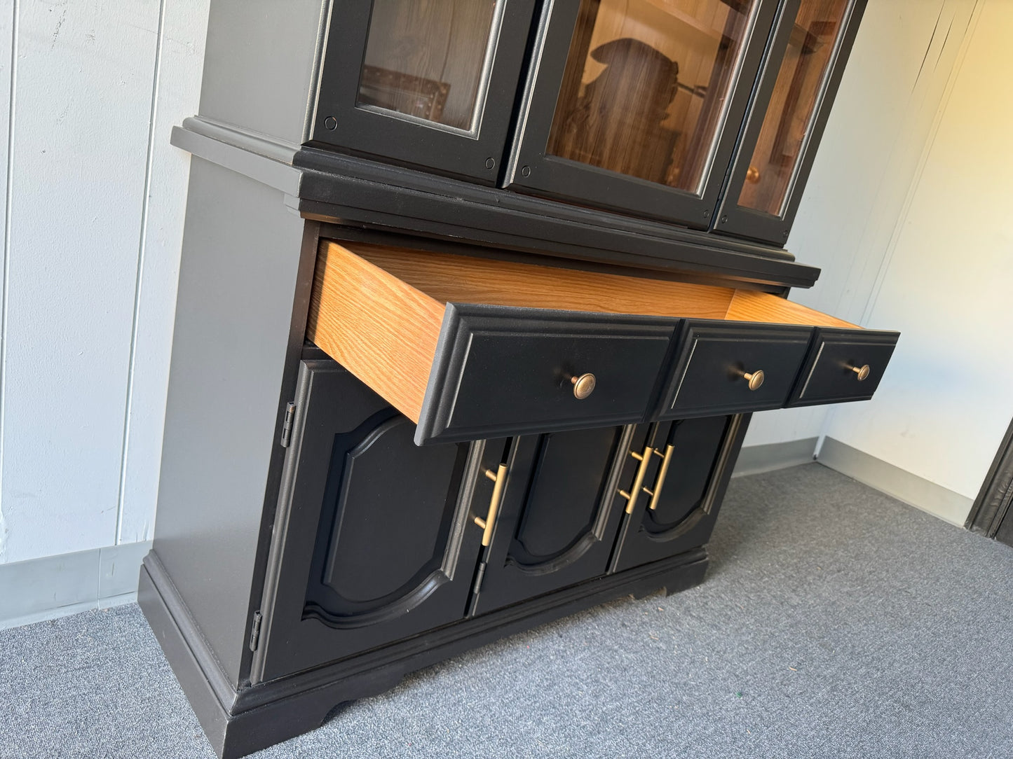 Black Hutch/ Cabinet