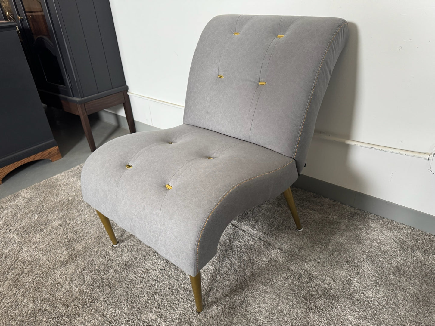 Grey Modern Lounge Accent Chair