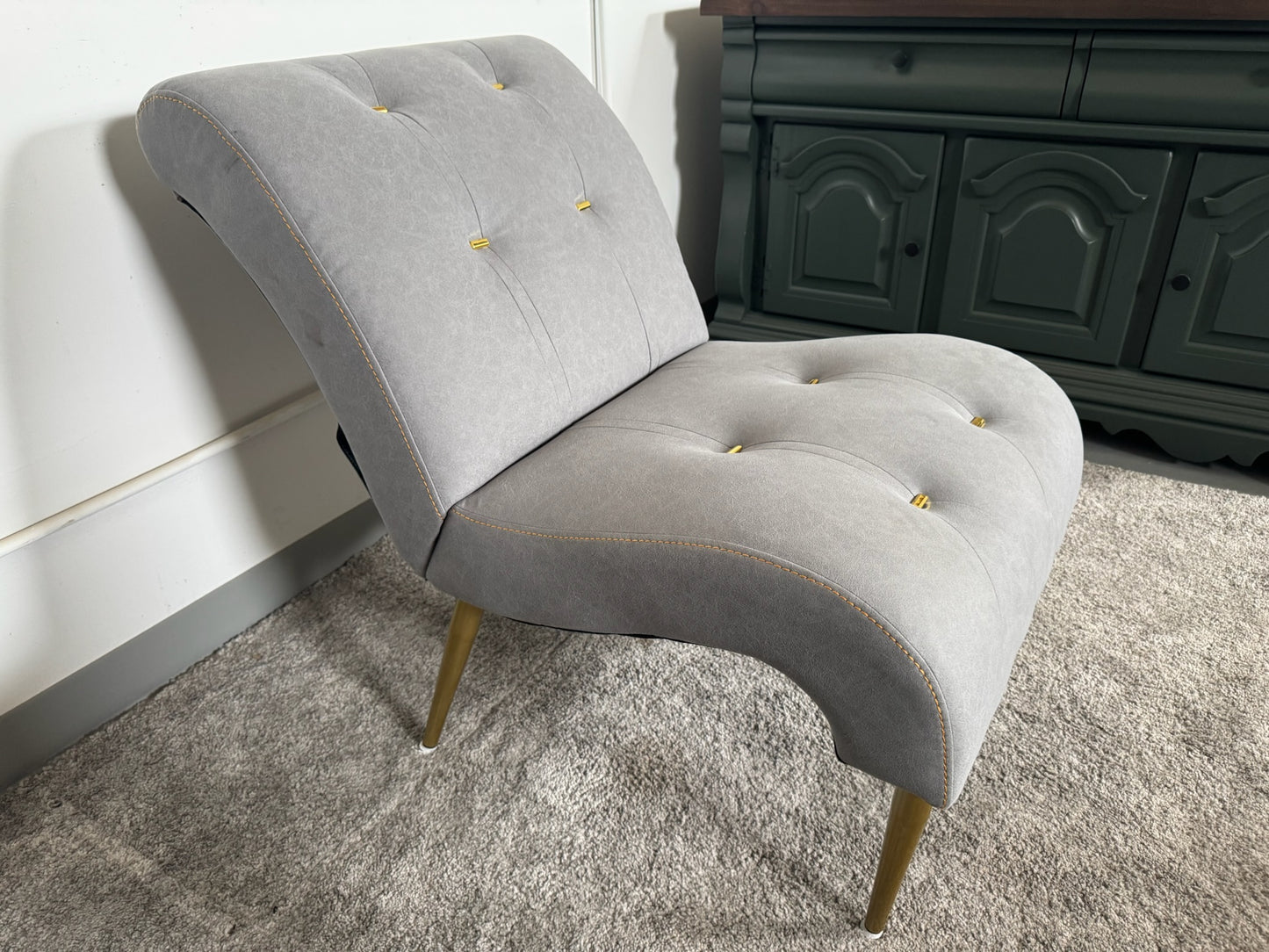 Grey Modern Lounge Accent Chair