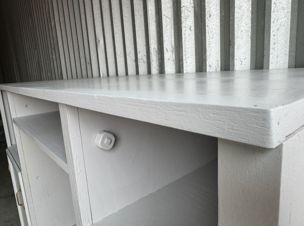 Gray Bookshelf/ Media Center