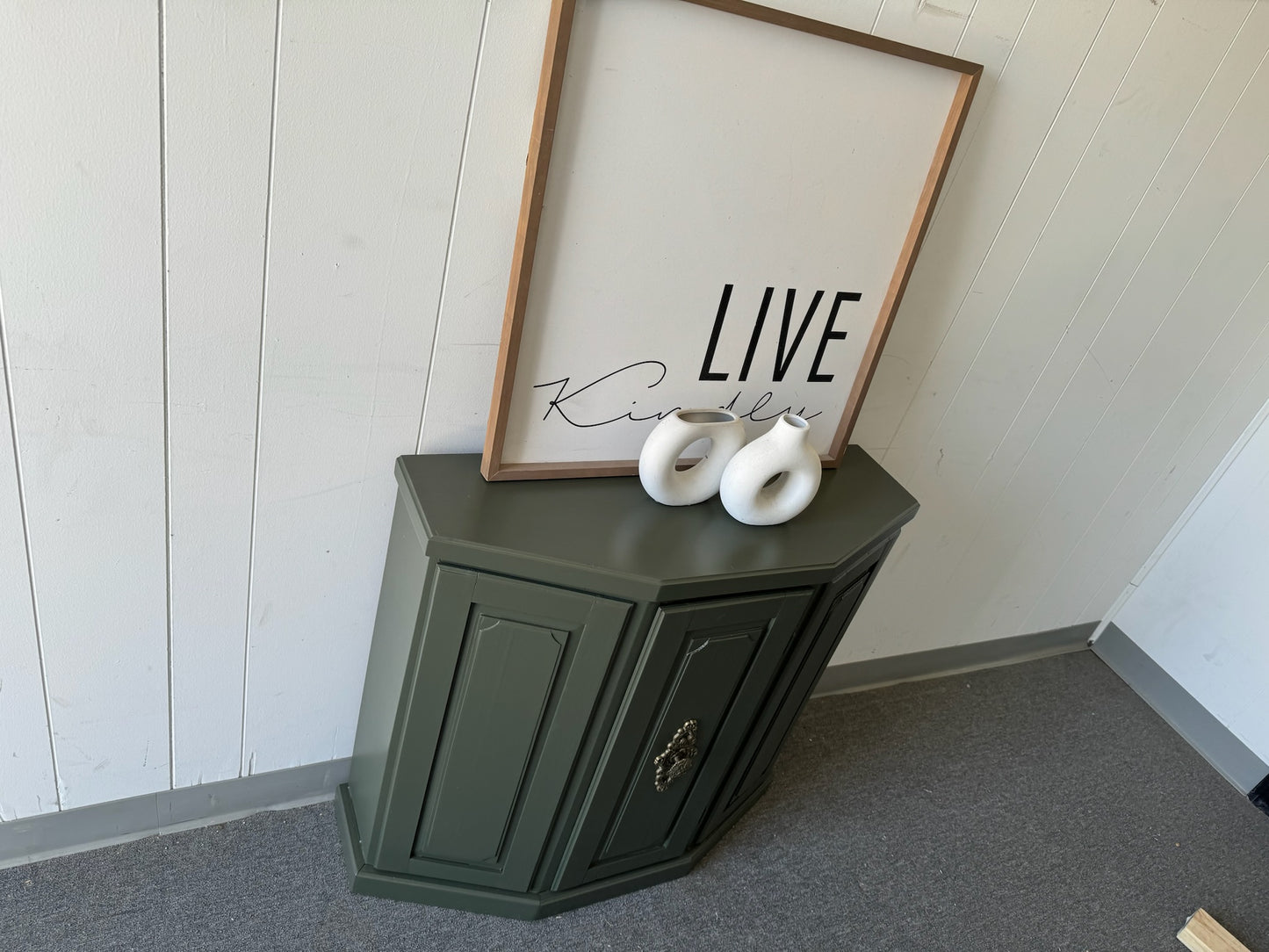 Sage Green Small Console/ Side Table