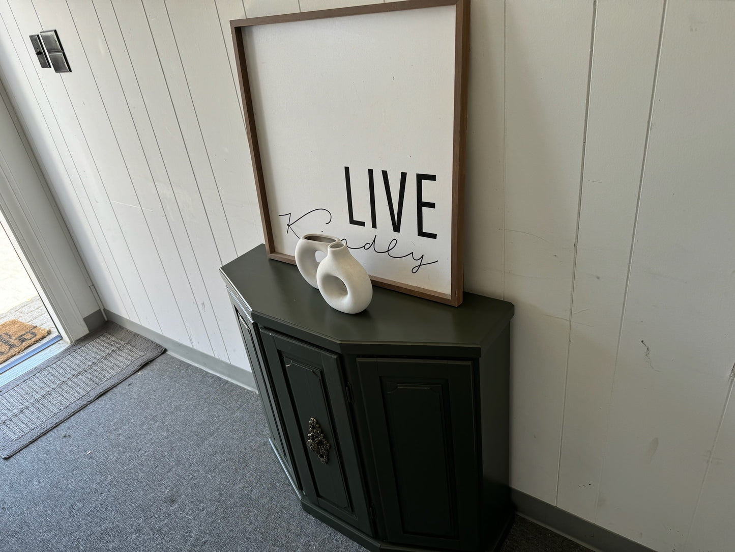 Sage Green Small Console/ Side Table