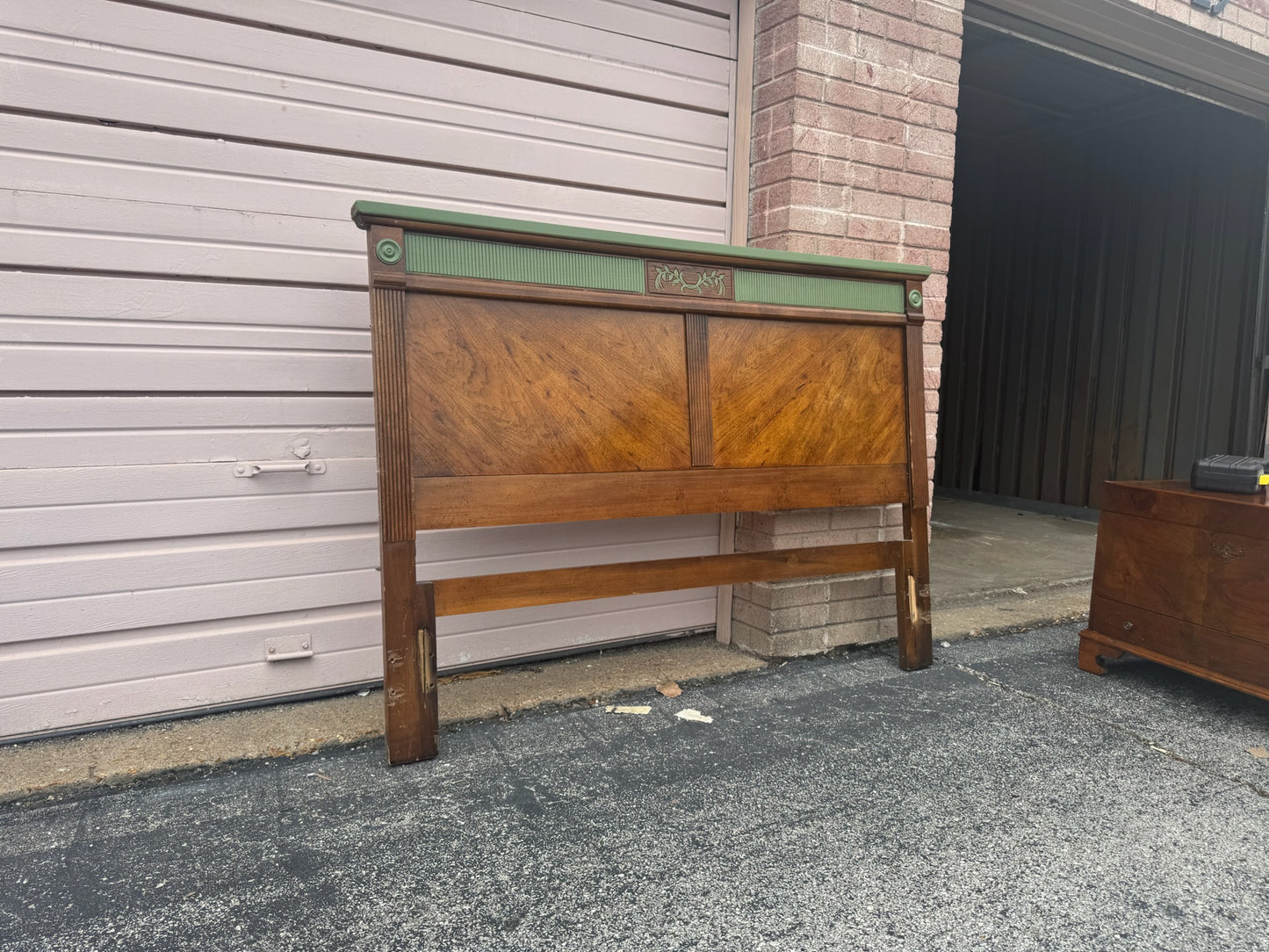 Vintage Wood Bed Frame