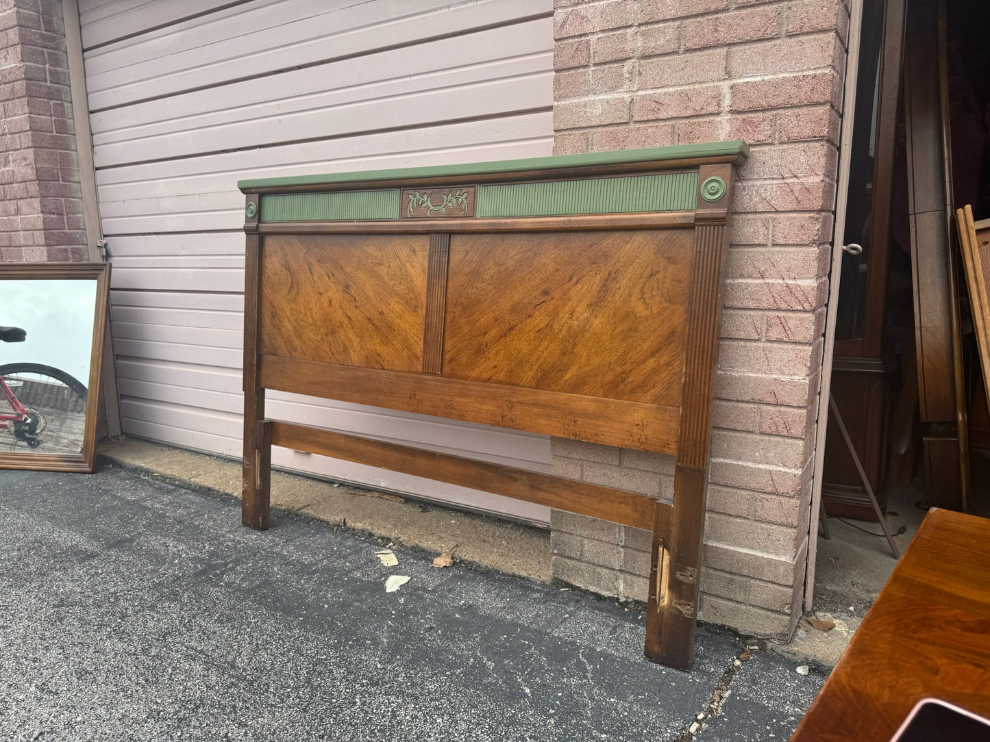 Vintage Wood Bed Frame
