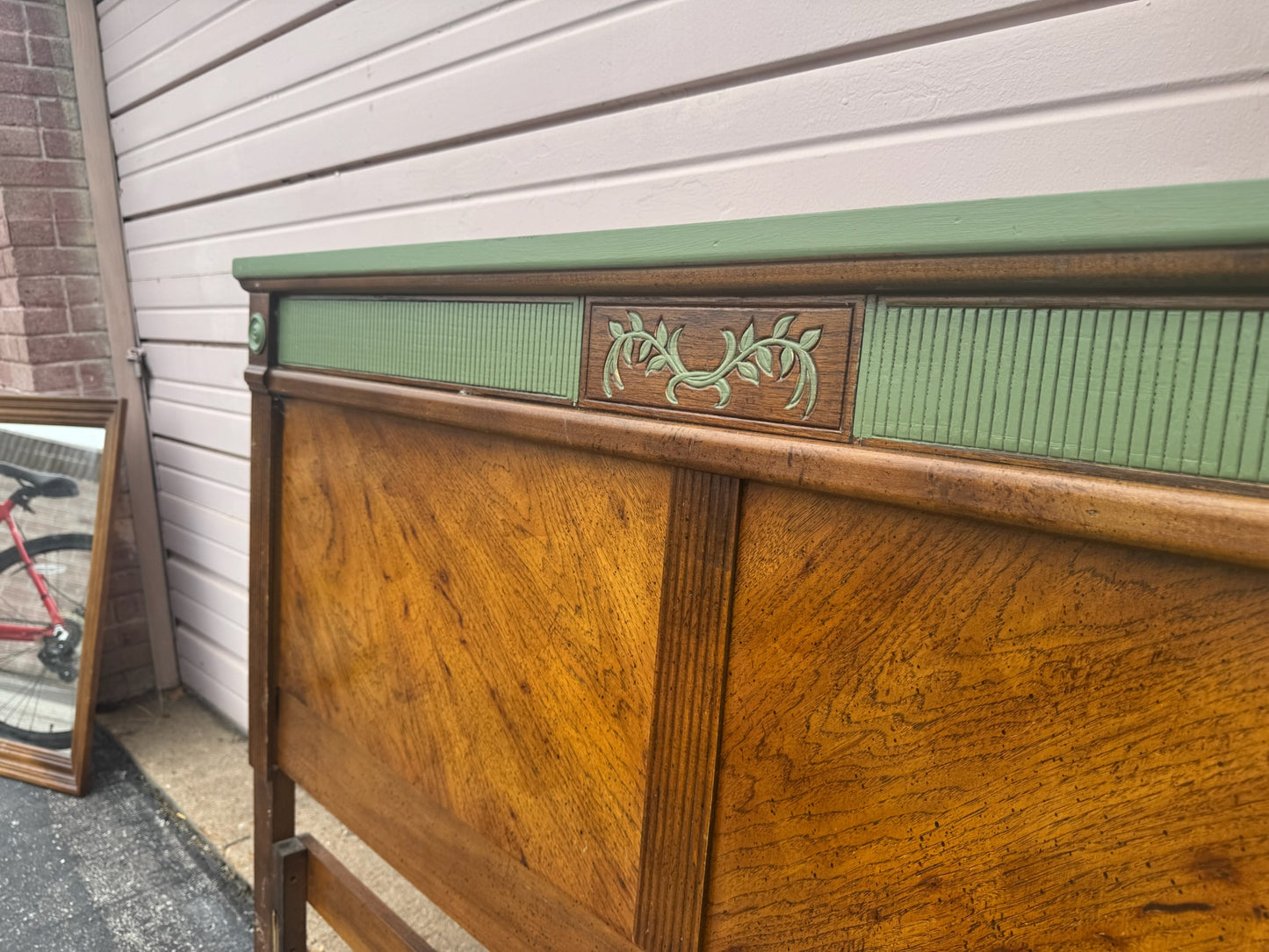 Vintage Wood Bed Frame