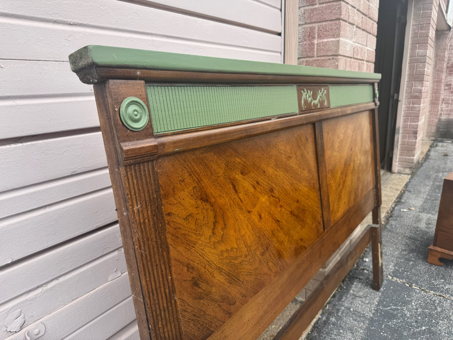 Vintage Wood Bed Frame