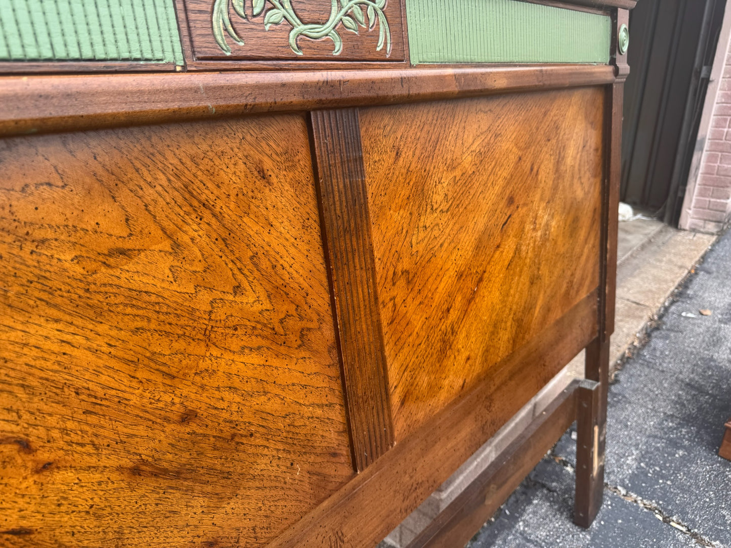 Vintage Wood Bed Frame