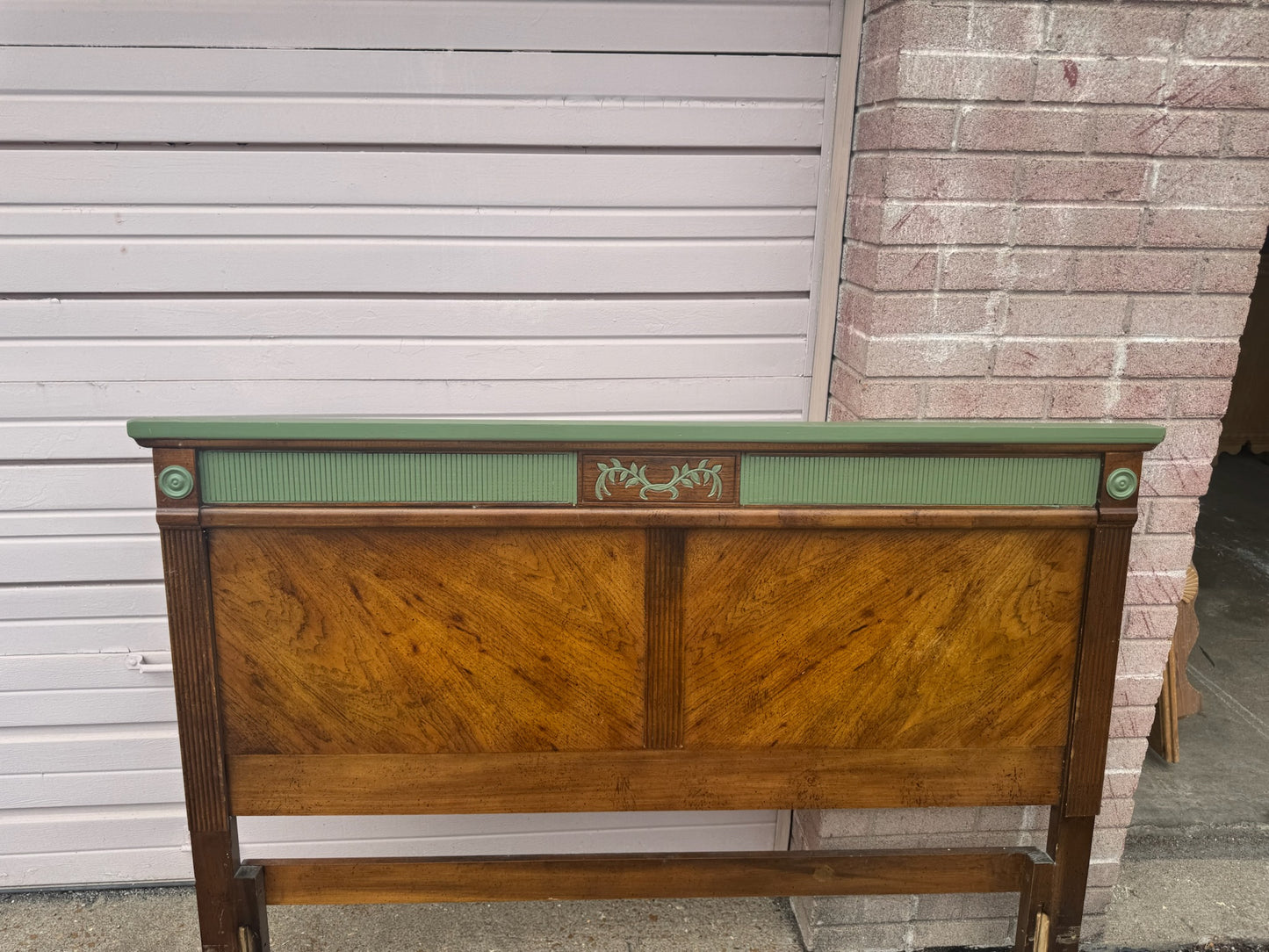 Vintage Wood Bed Frame