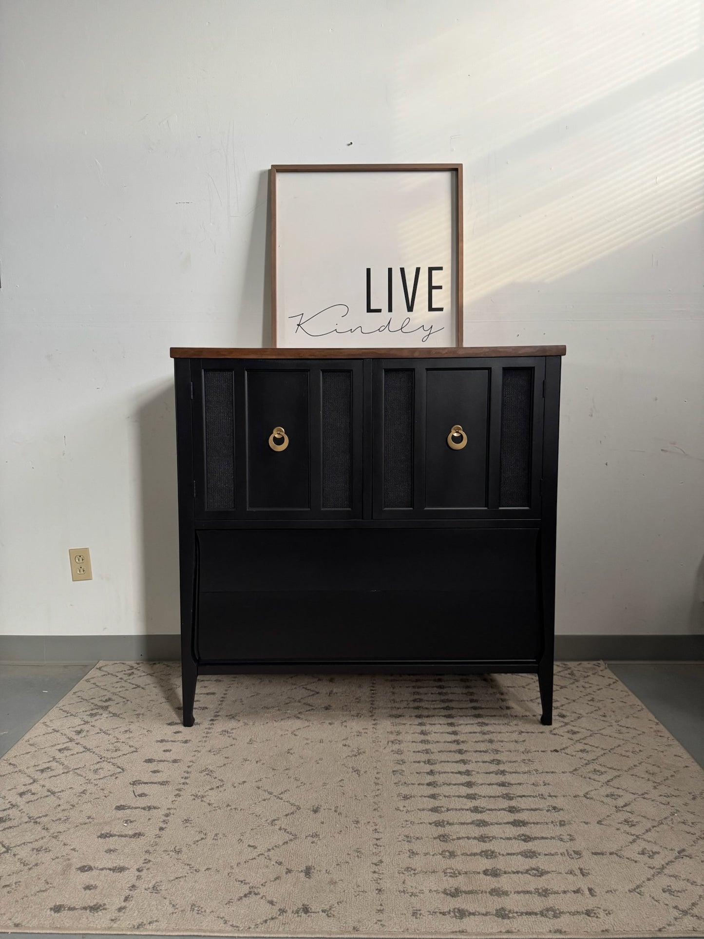 Modern Black Cabinet