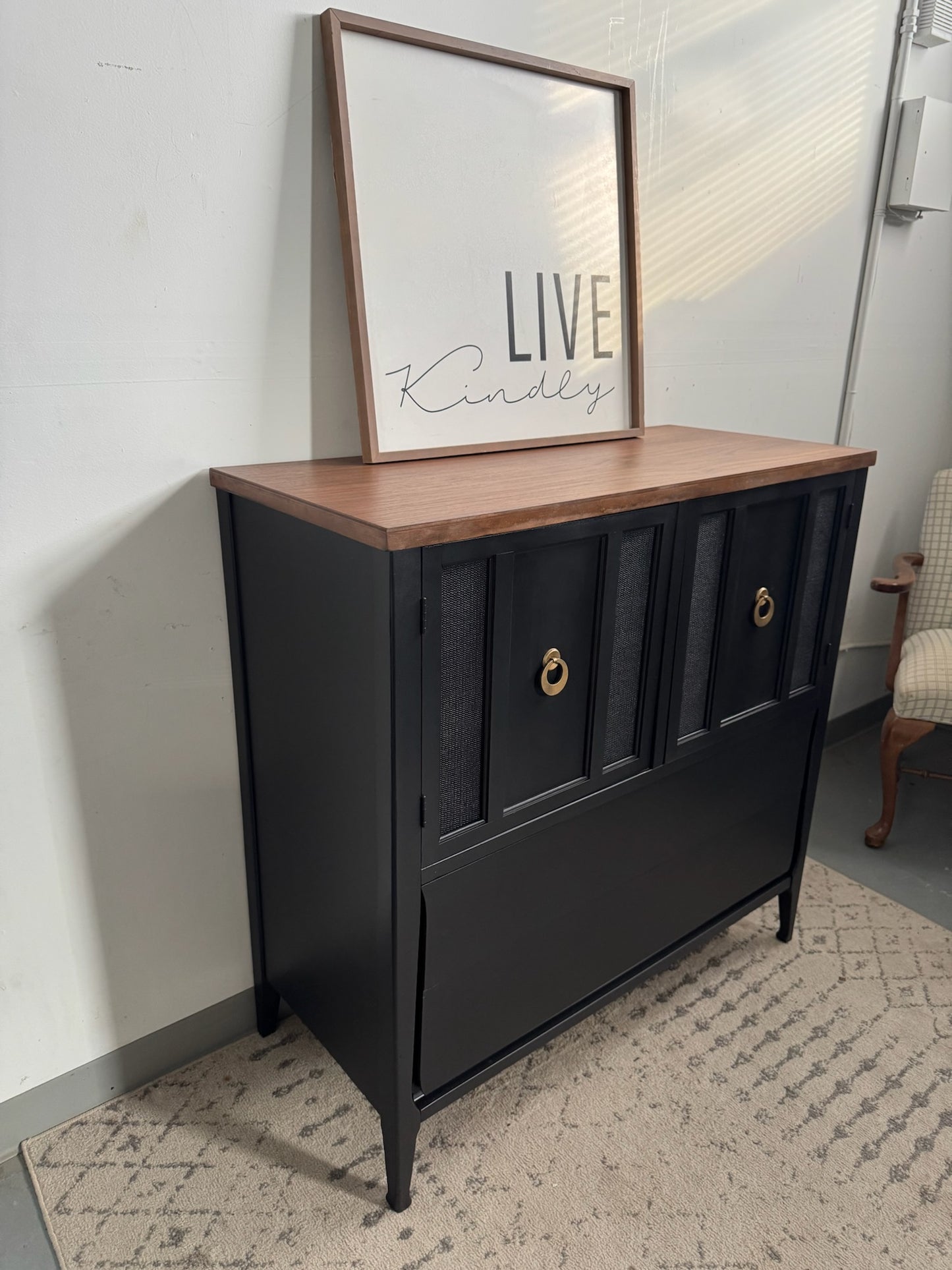 Modern Black Cabinet