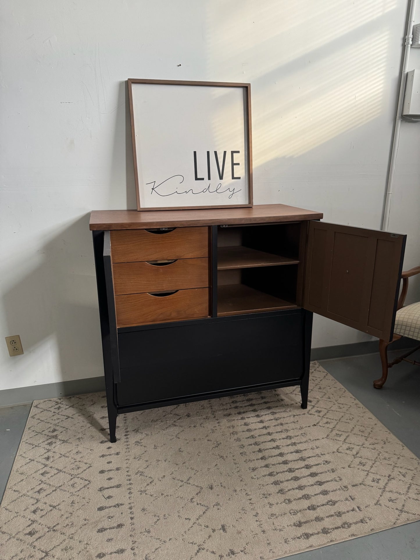 Modern Black Cabinet