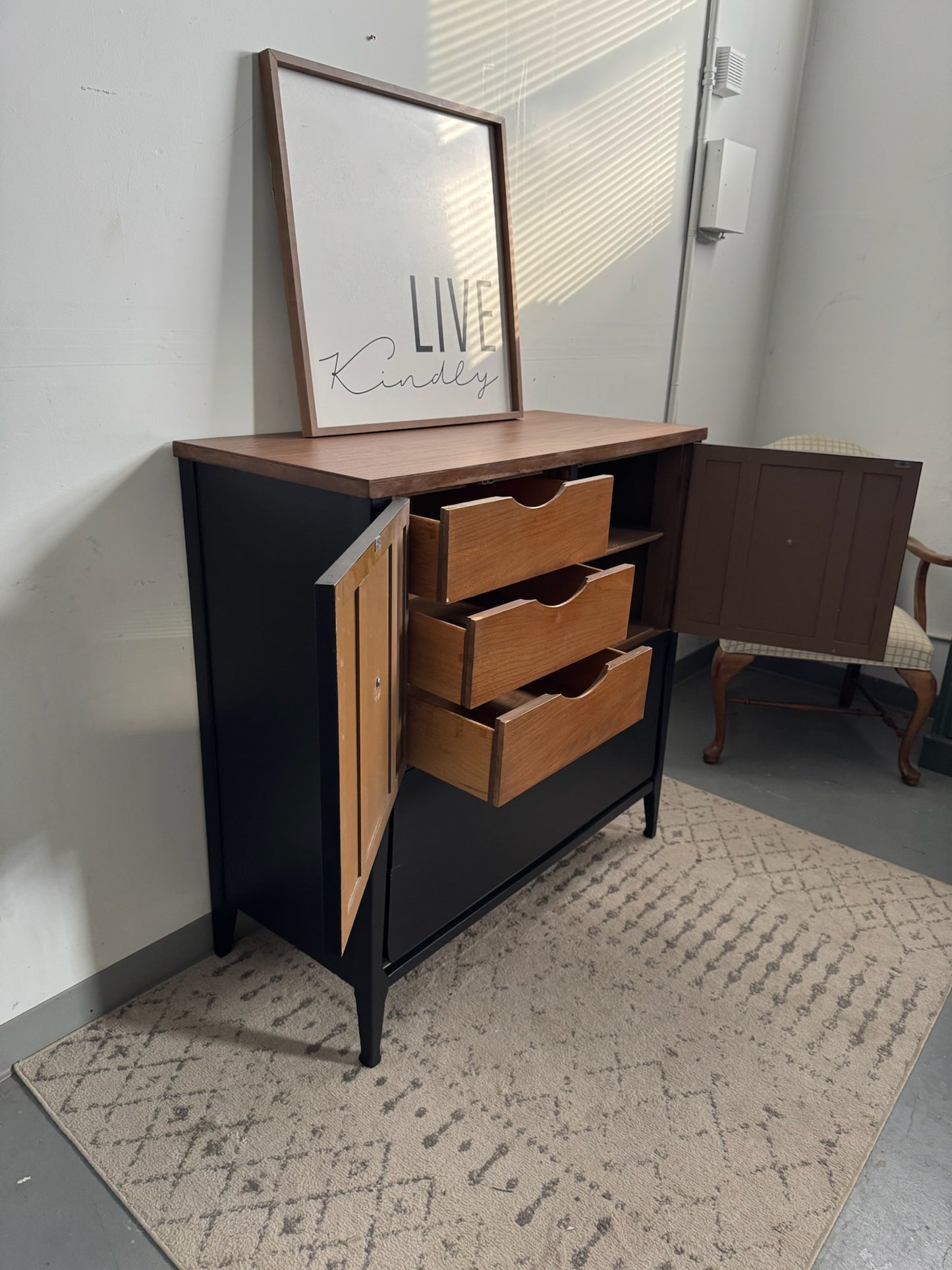 Modern Black Cabinet