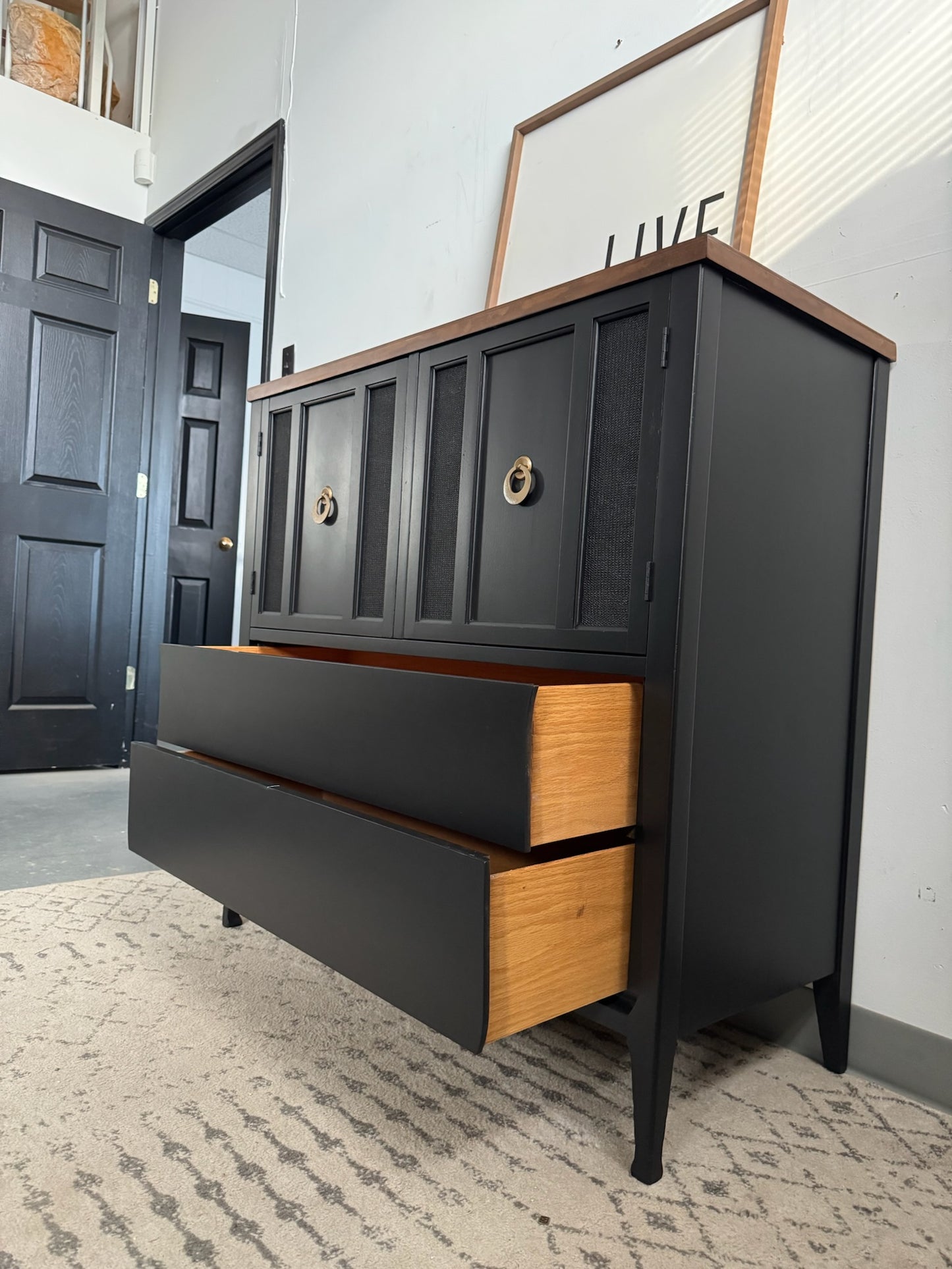 Modern Black Cabinet
