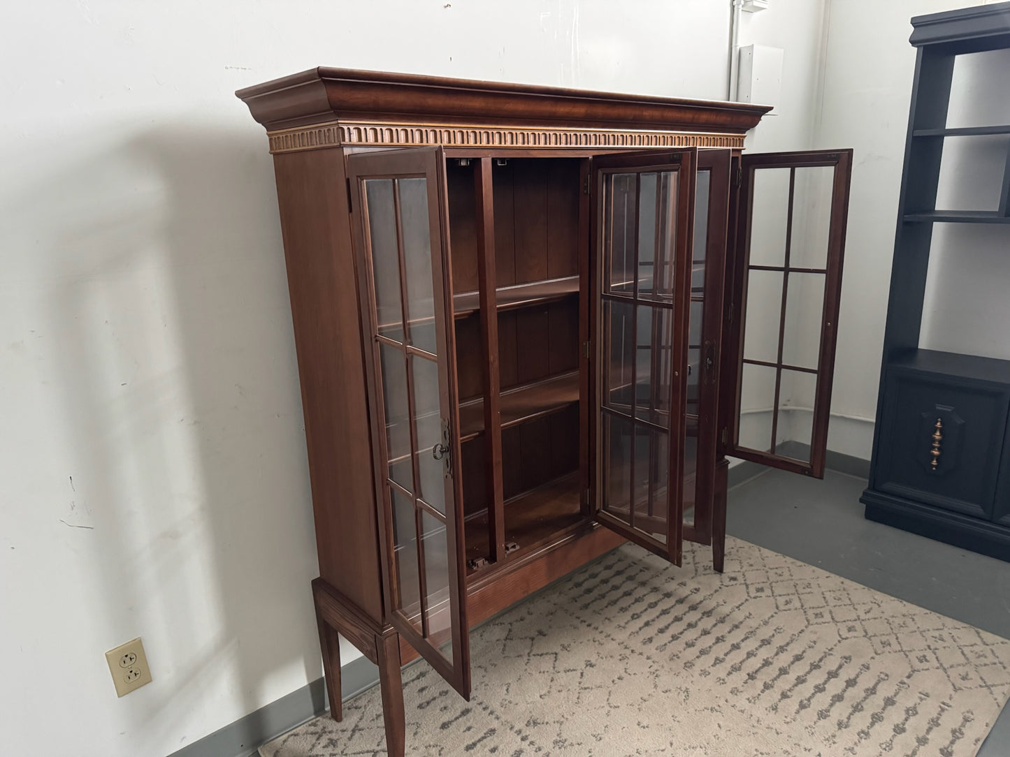 Ethan Allen Solid Cherry Hutch