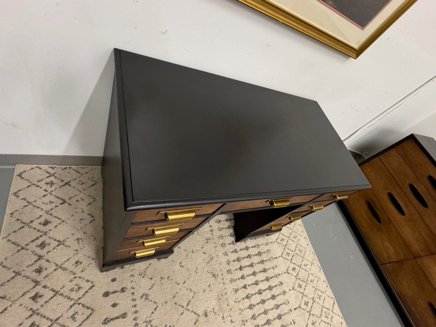Black and Walnut Desk