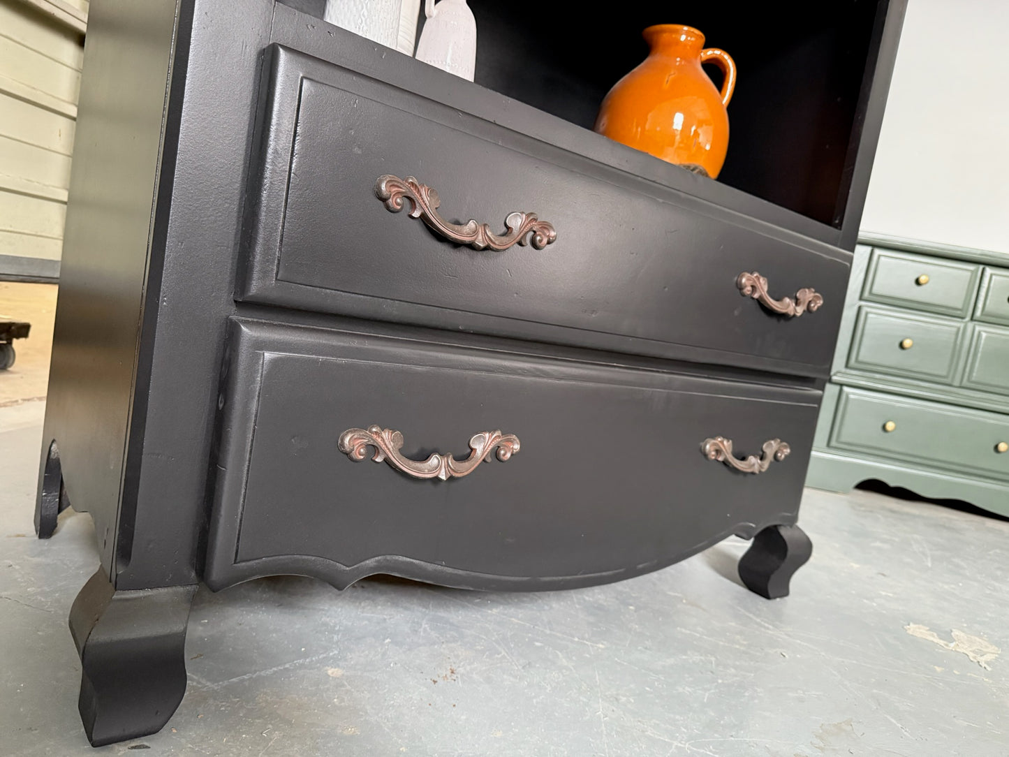 Vintage Curved Hutch